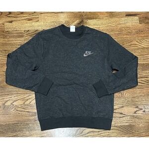Nike Sportswear Sweatshirt Gray Sport Essentials+ Semi-Brushed Men's Sz S